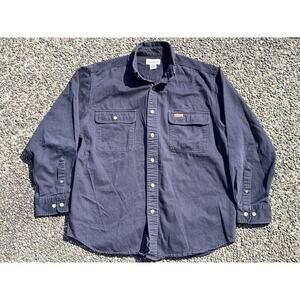Carhartt button up collared chore shirt S09MDT medium